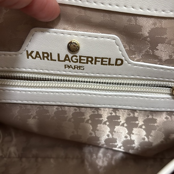 KARL LAGERFELD PARIS Agyness Chevron Chain Shoulder Bag - Picture 8 of 12